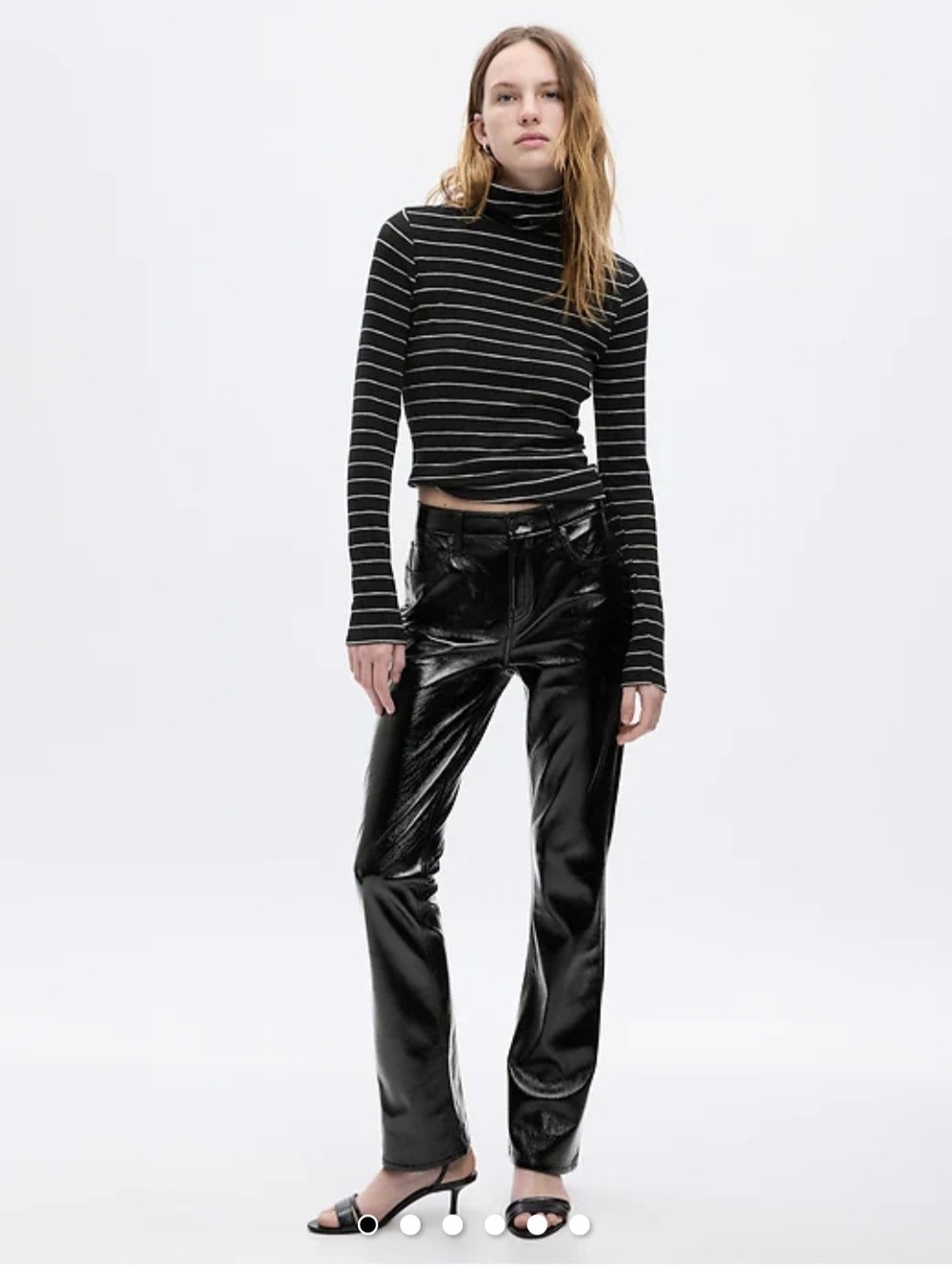 GAP Vegan Leather Baby Boot Mid Rise Pants